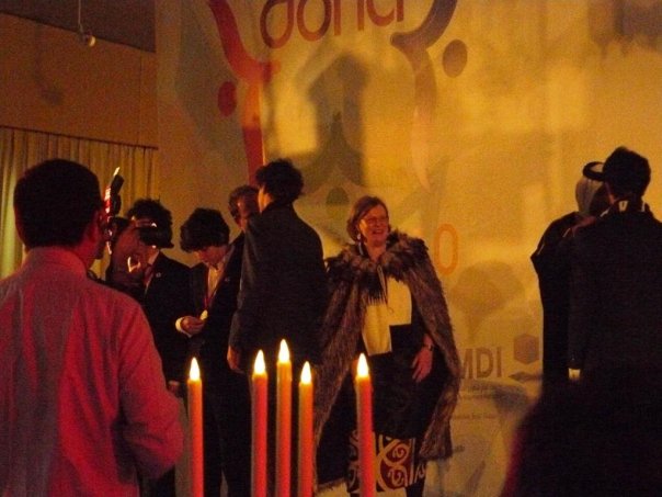 Runners up England.  From left, Edward (a bit hidden), Greg (checking his medal), Matt (back to camera), and on the right Hasan receiving his medal.
